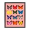 Stupell Industries Butterfly Species on Pink Floating Frame, design by LISH Creative